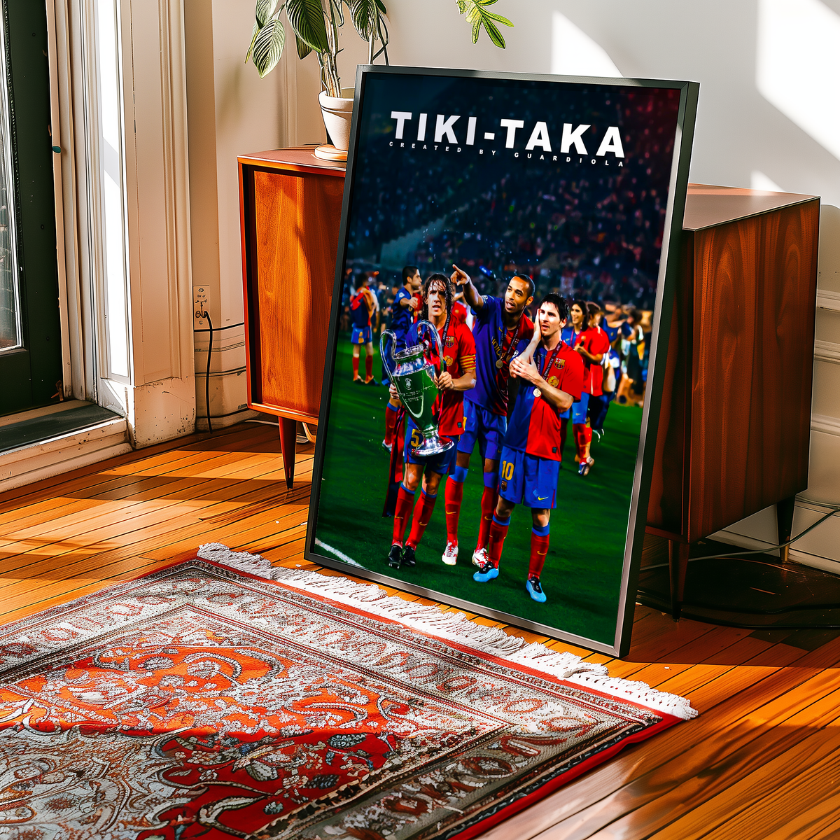 Puyol, Henry & Messi 'Tiki Taka' Poster
