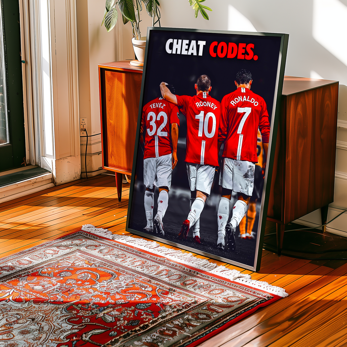 Tevez, Rooney & Ronaldo 'Cheat Codes' Poster