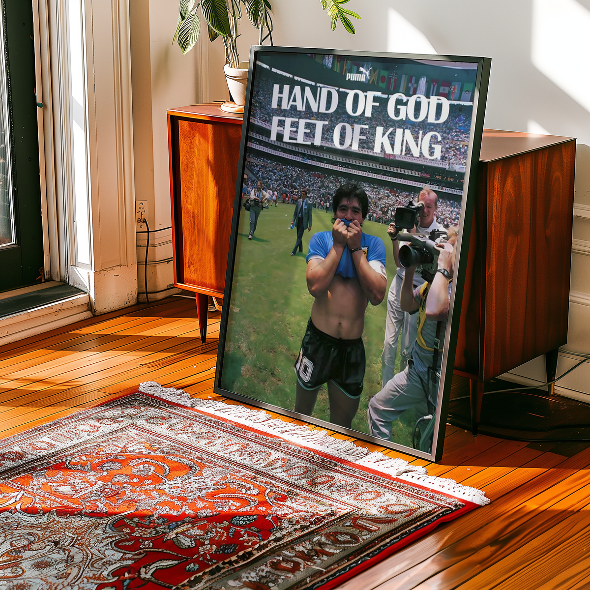 Hand Of God Feet Of King Poster