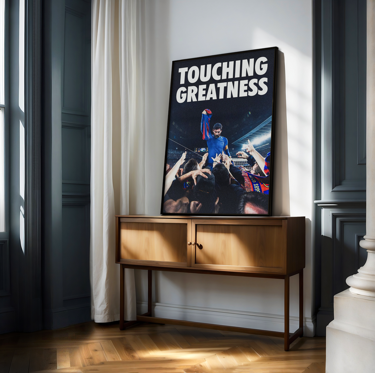 Lionel Messi 'Touching Greatness' Poster