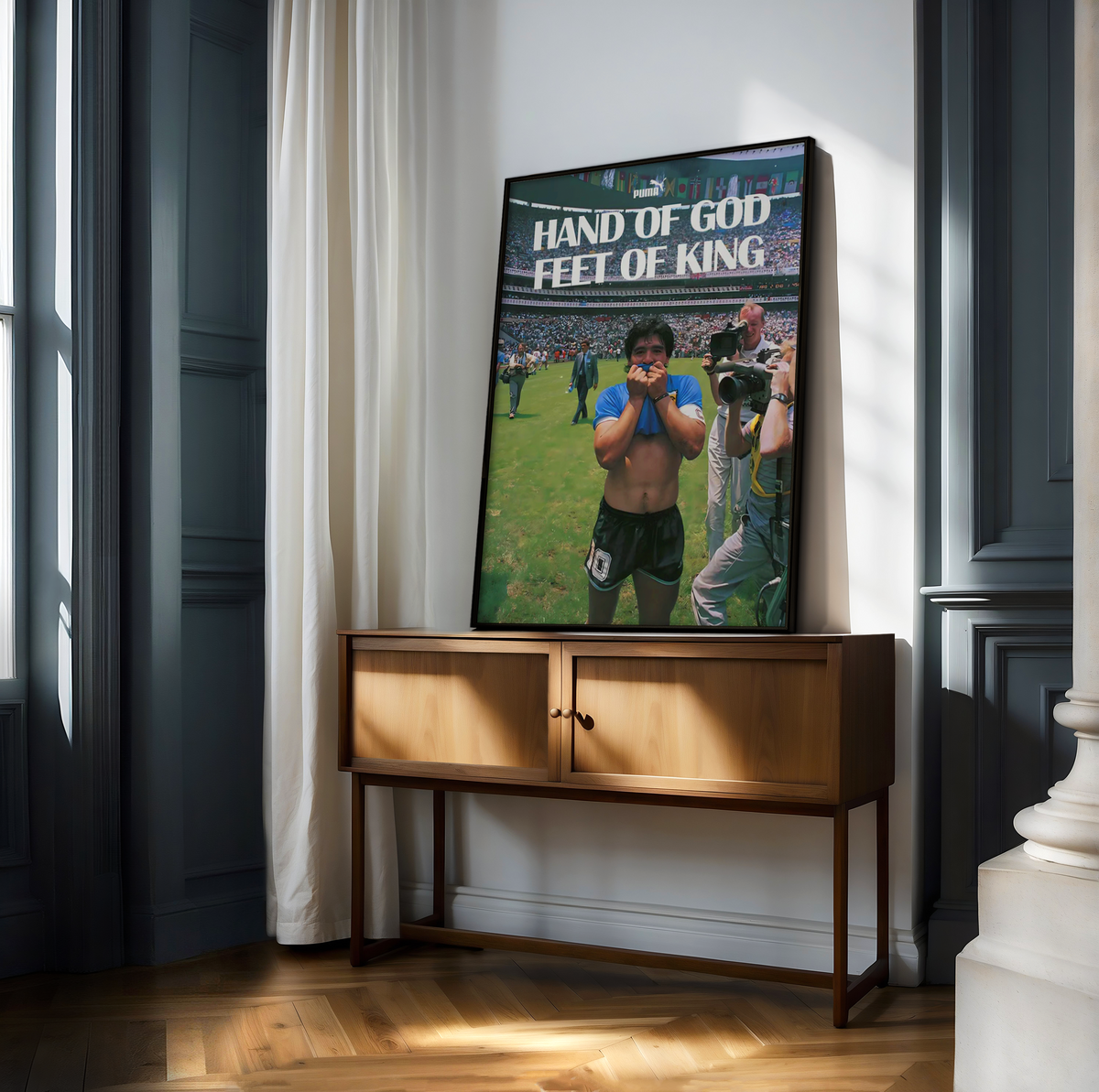 Hand Of God Feet Of King Poster