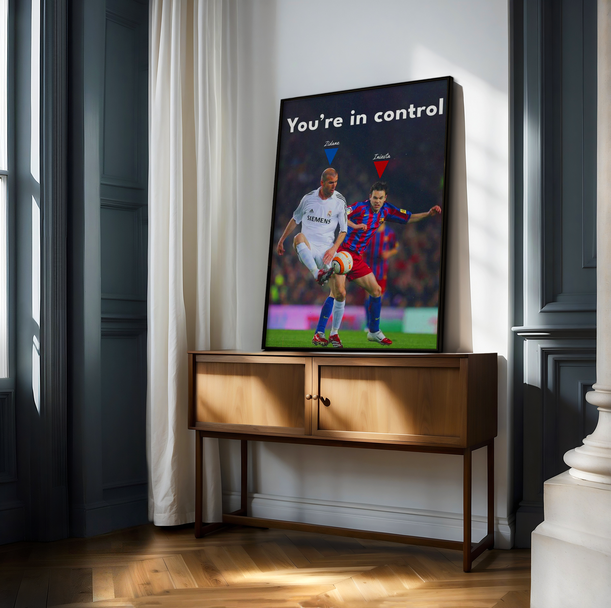 Zidane & Iniesta 'Control' Poster