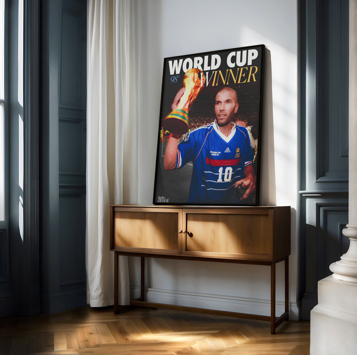 Zinedine Zidane 'World Cup Winner' Poster