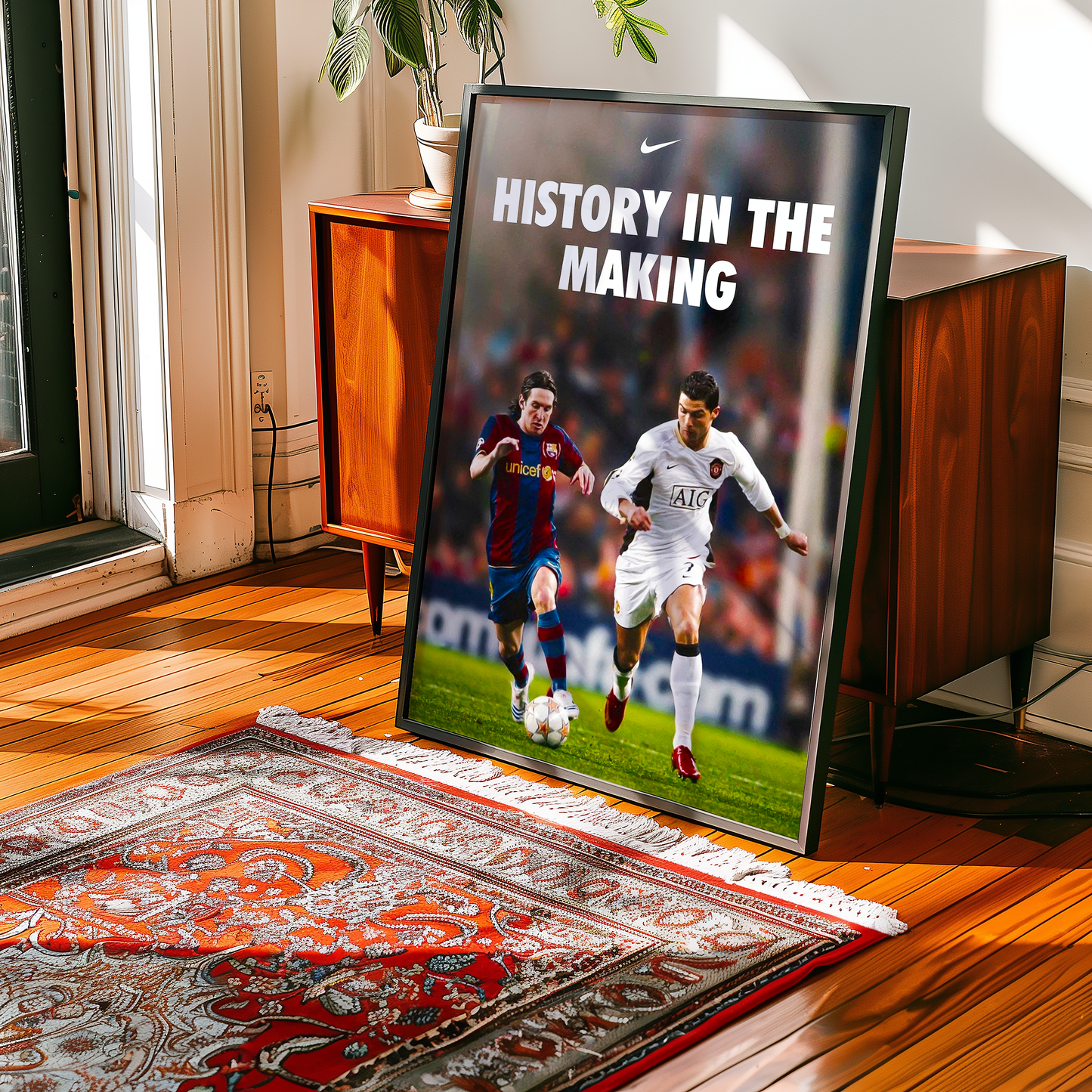 Messi & Ronaldo 'History In The Making' Poster