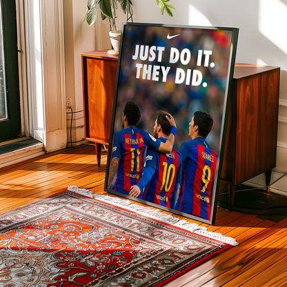 Poster Messi, Suárez und Neymar Jr.