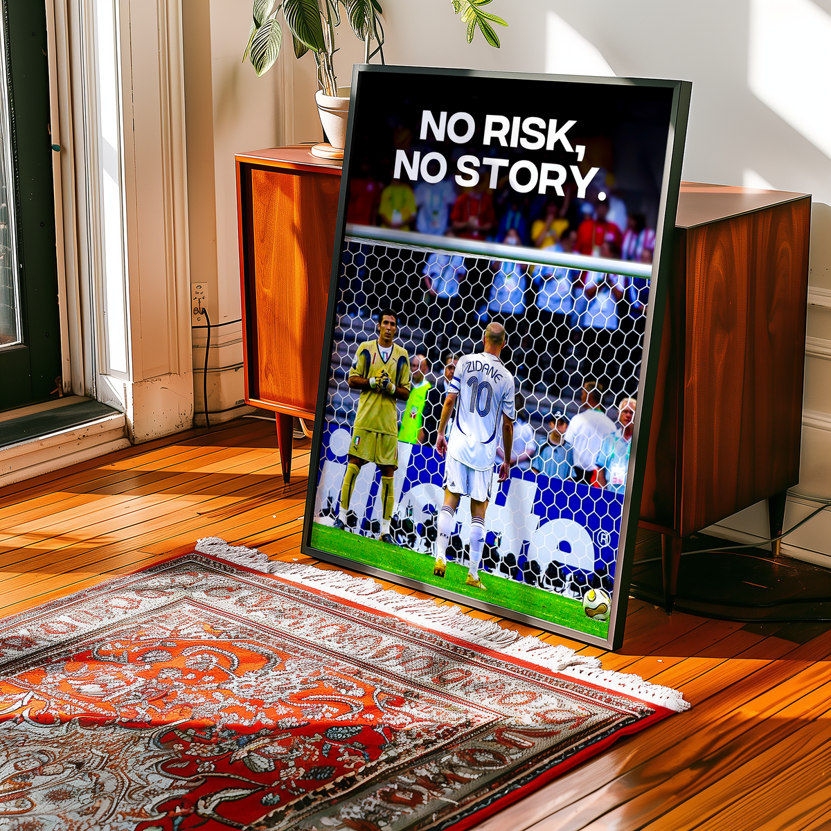 Zinedine Zidane 'No Risk No Story' Poster