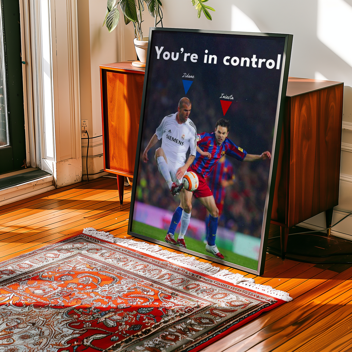 Zidane & Iniesta 'Control' Poster