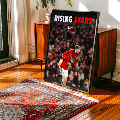 Garnacho & Holjund 'Rising Stars' Poster