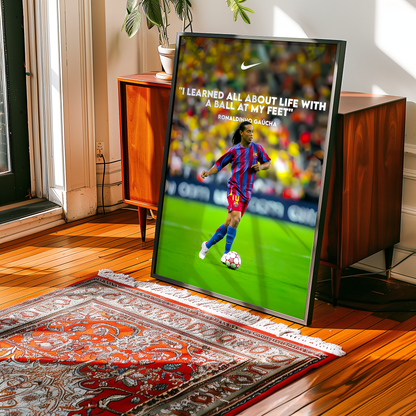 Ronaldinho 'Quote' Poster