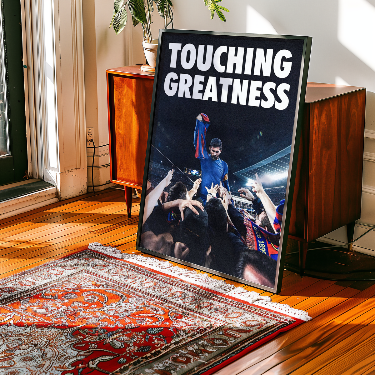 Lionel Messi 'Touching Greatness' Poster