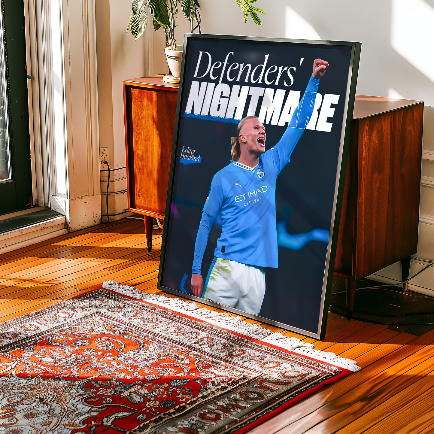Erling Haaland 'Defenders Nightmare' Poster