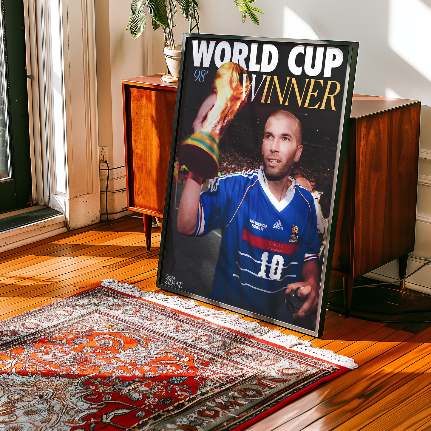 Zinedine Zidane 'World Cup Winner' Poster