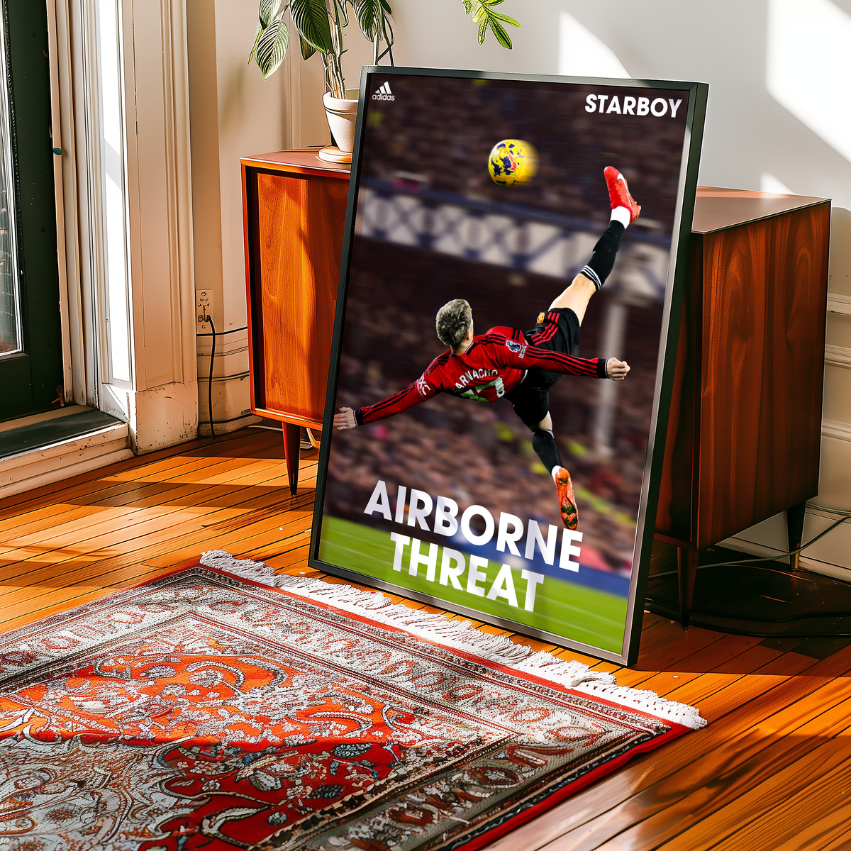 Garnacho 'Airborne Threat' Poster