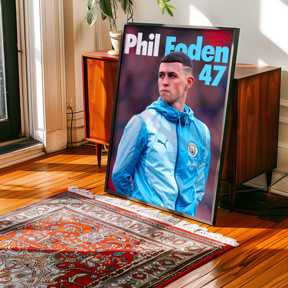 Phil Foden 'Number' Poster