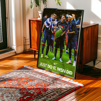 Poster Messi, Suárez und Neymar Jr.