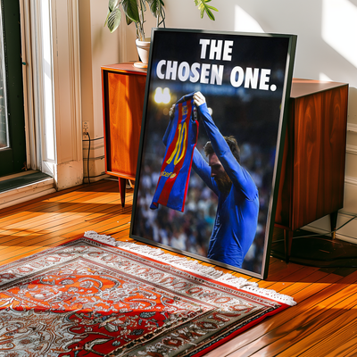 Poster „Der Auserwählte“ von Lionel Messi