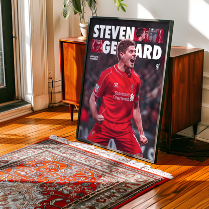 Steven Gerrard 'Anfields Warrior' Poster