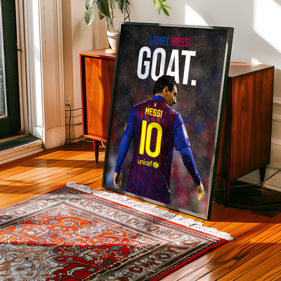 Lionel Messi 'GOAT' Poster