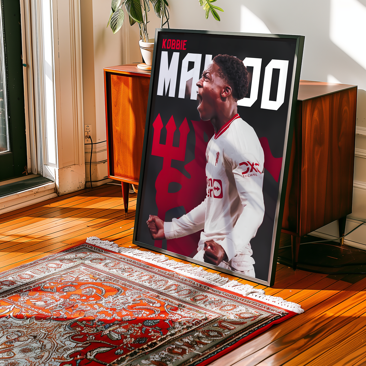 Højlund, Garnacho &amp; Mainoo „Zukunft“-Poster