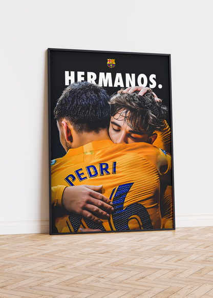 Pedri 'Hermanos' Poster