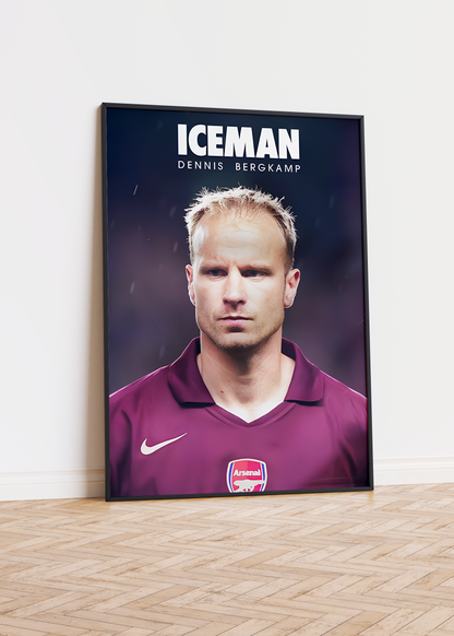 Dennis Bergkamp 'ICEMAN' Poster