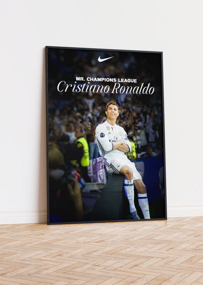 Cristiano Ronaldo 'Mr Champions League' Poster