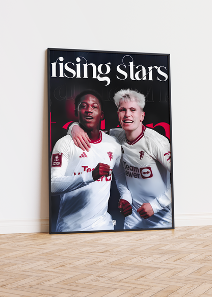 Mainoo & Garnacho ‘Rising Stars’ Poster