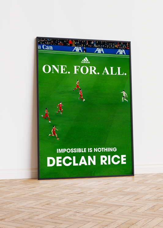 Declan Rice „Einer für alle“-Poster