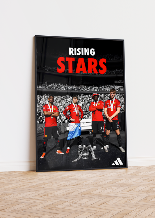 Manchester United 'Rising Stars' Poster