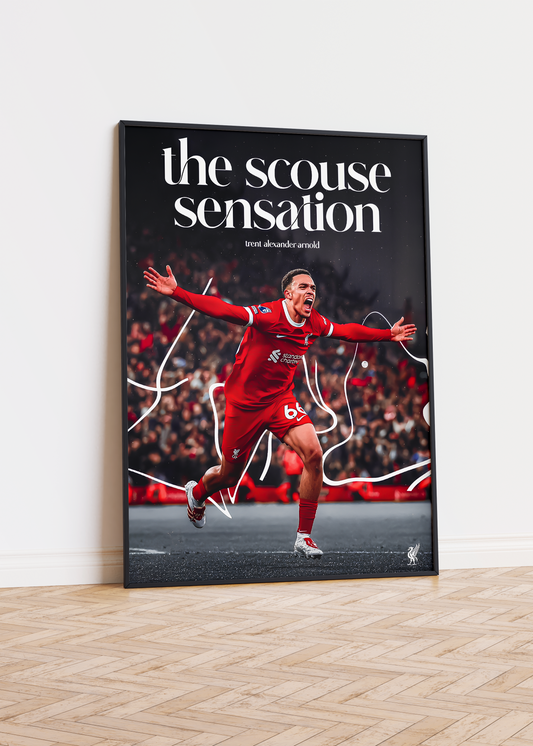 Poster „In Liverpool geboren und aufgewachsen“ von Trent Alexander-Arnold