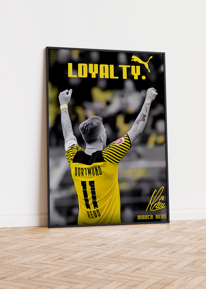 Marco Reus „Entfesselte Eleganz“-Poster