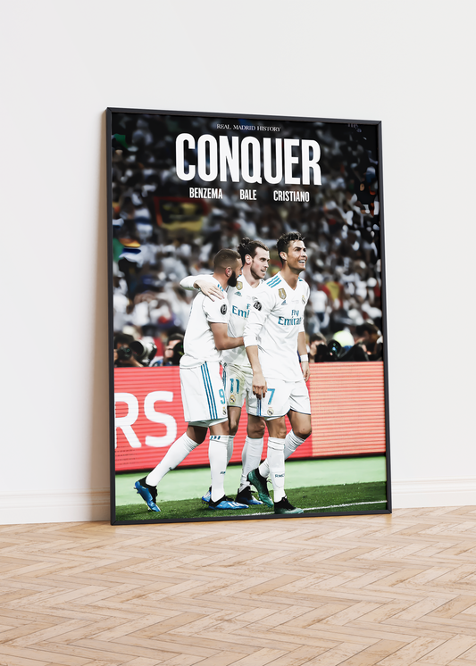 Real Madrid 'CONQUER' Poster