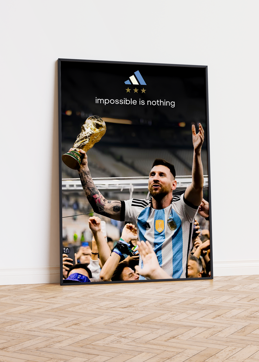 Lionel Messi 'Impossible Is Nothing' Poster