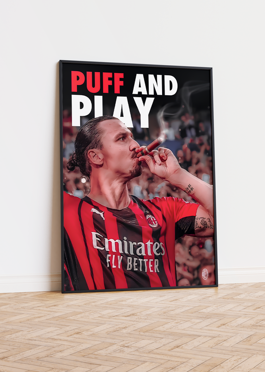 Zlatan 'Puff And Play' Poster