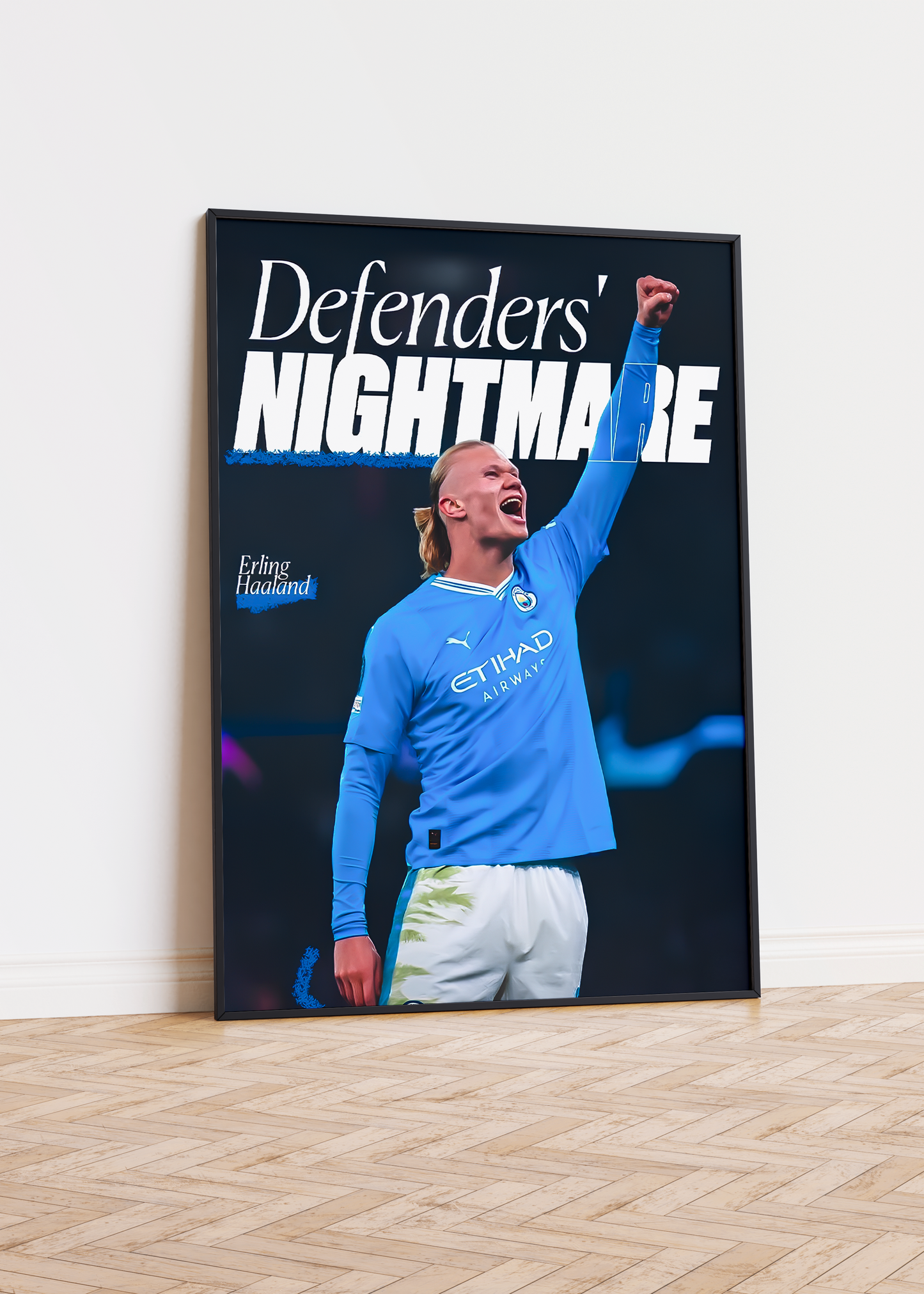 Erling Haaland 'Defenders Nightmare' Poster