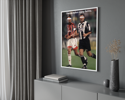 Maldini & Zidane 'Genius' Poster