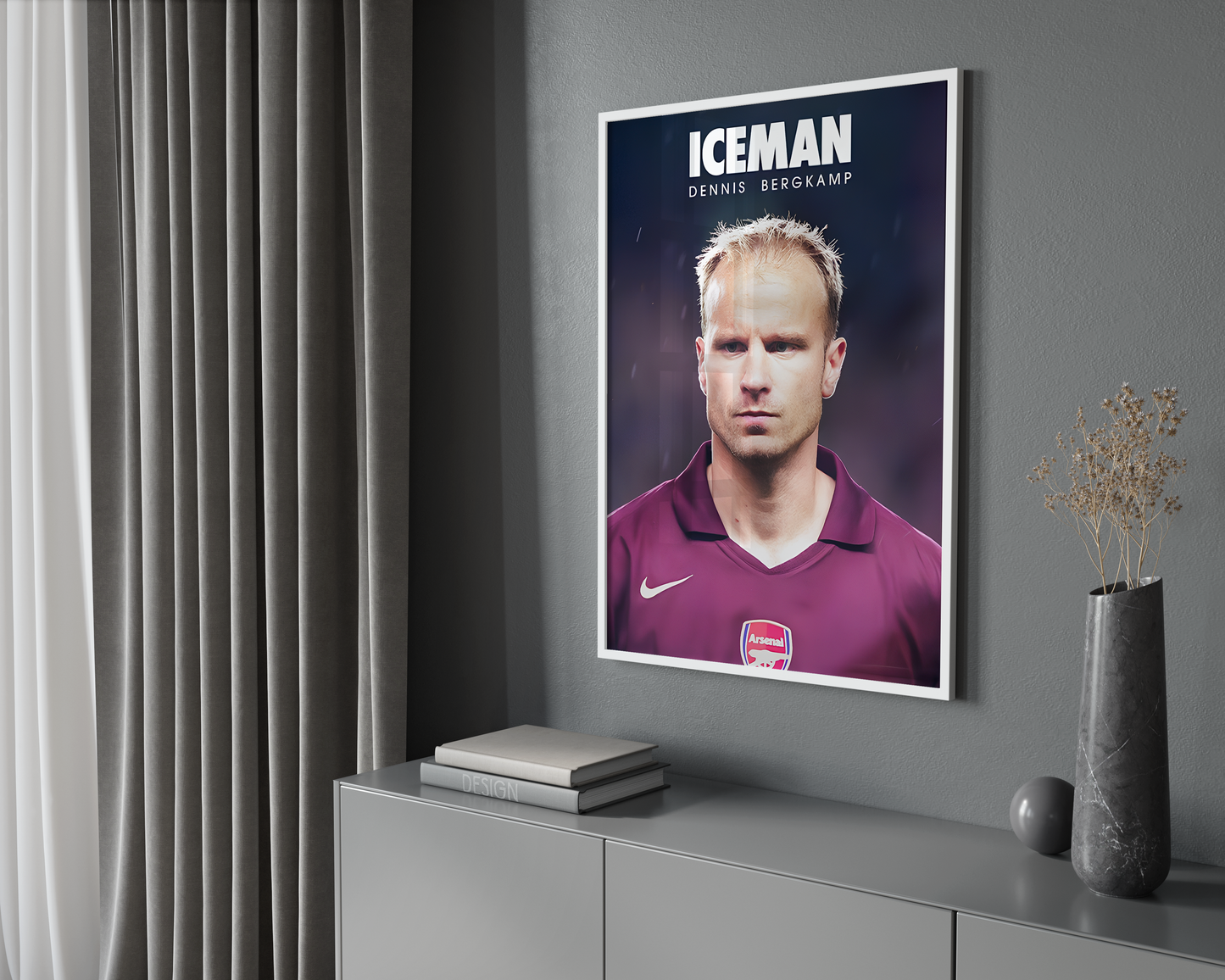 Dennis Bergkamp 'ICEMAN' Poster