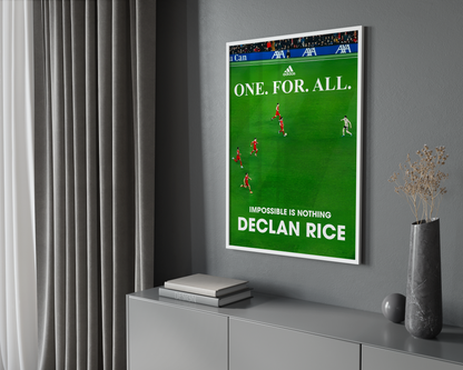 Declan Rice „Einer für alle“-Poster