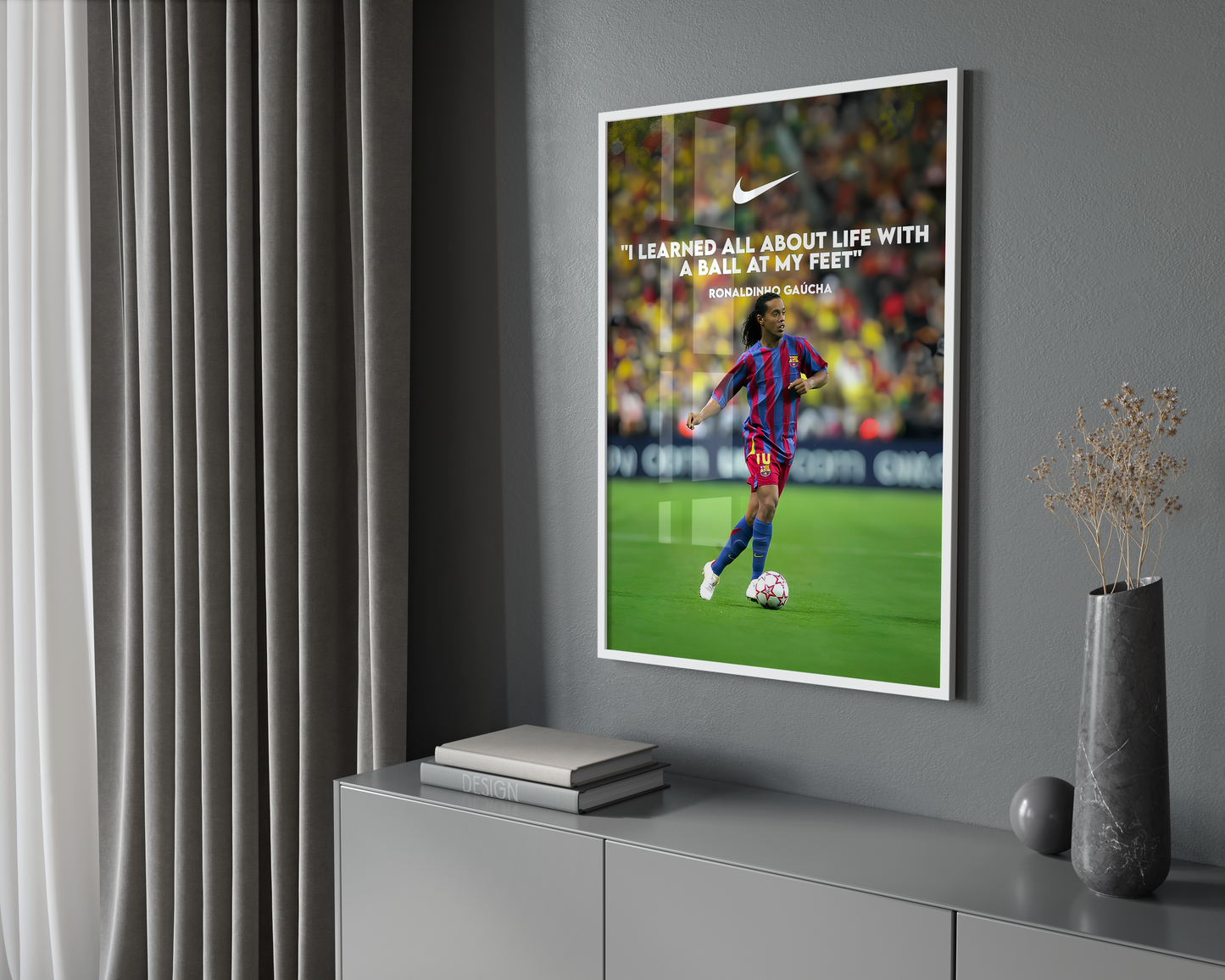 Ronaldinho-Zitat Poster