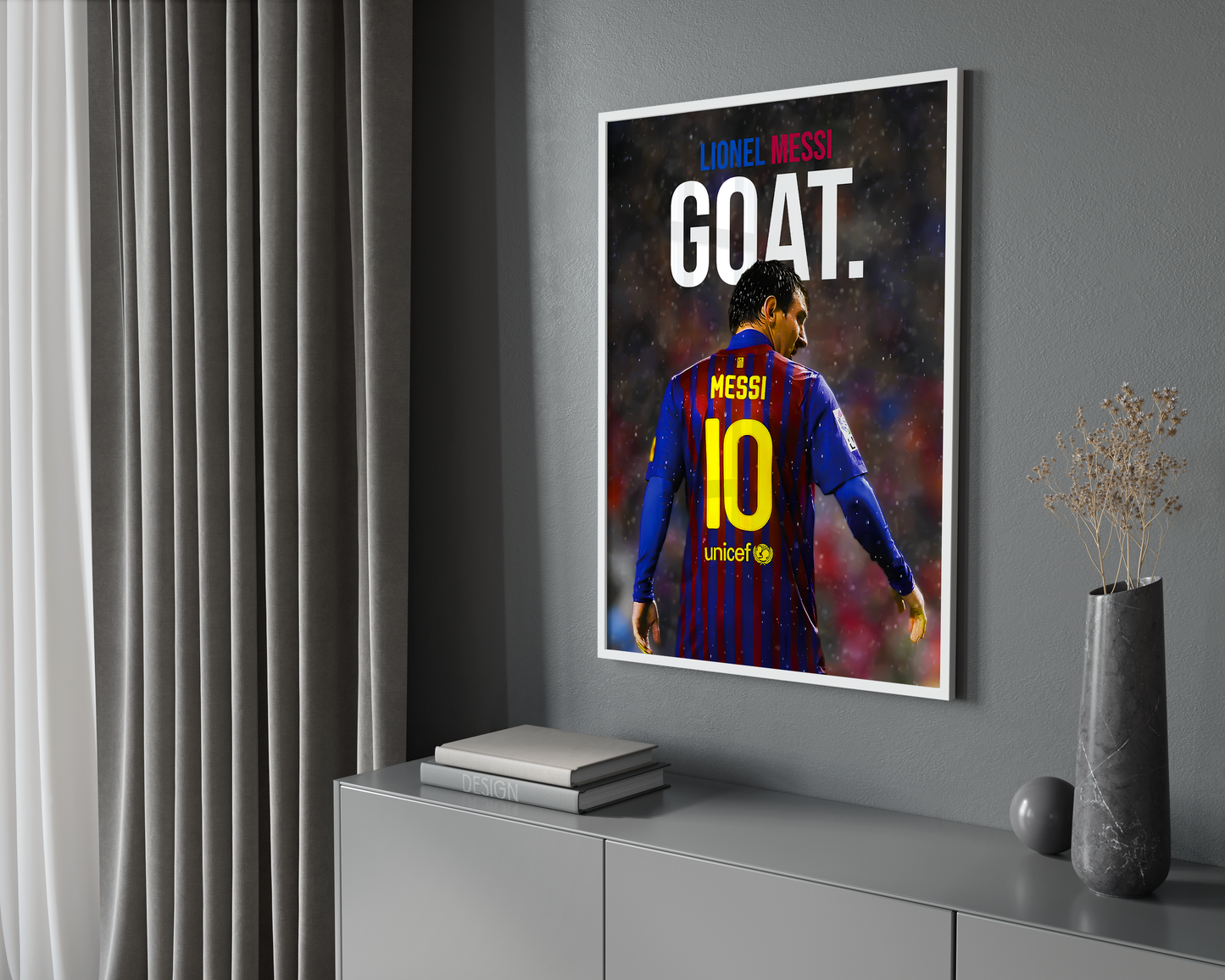 Poster „Der Auserwählte“ von Lionel Messi