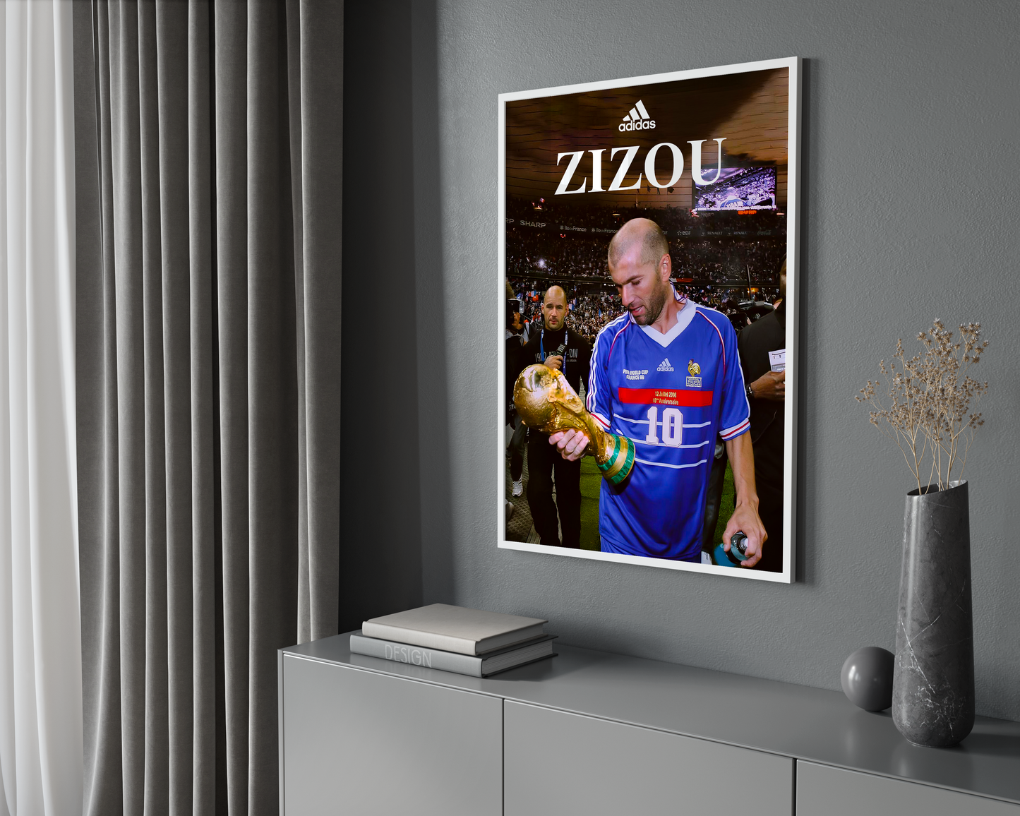 Zinedine Zidane 'Zizou World Cup' Poster