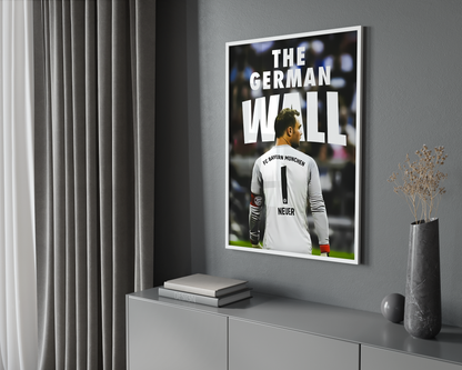 Manuel Neuer 'The German Wall' Poster