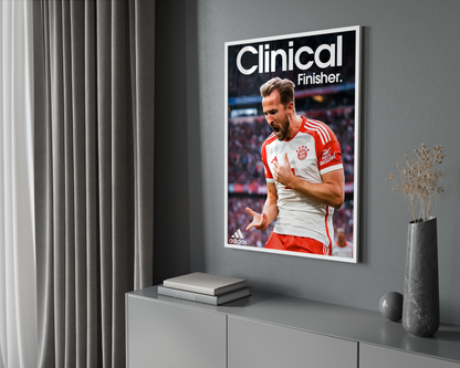 Harry Kane 'Clinical Finisher' Poster