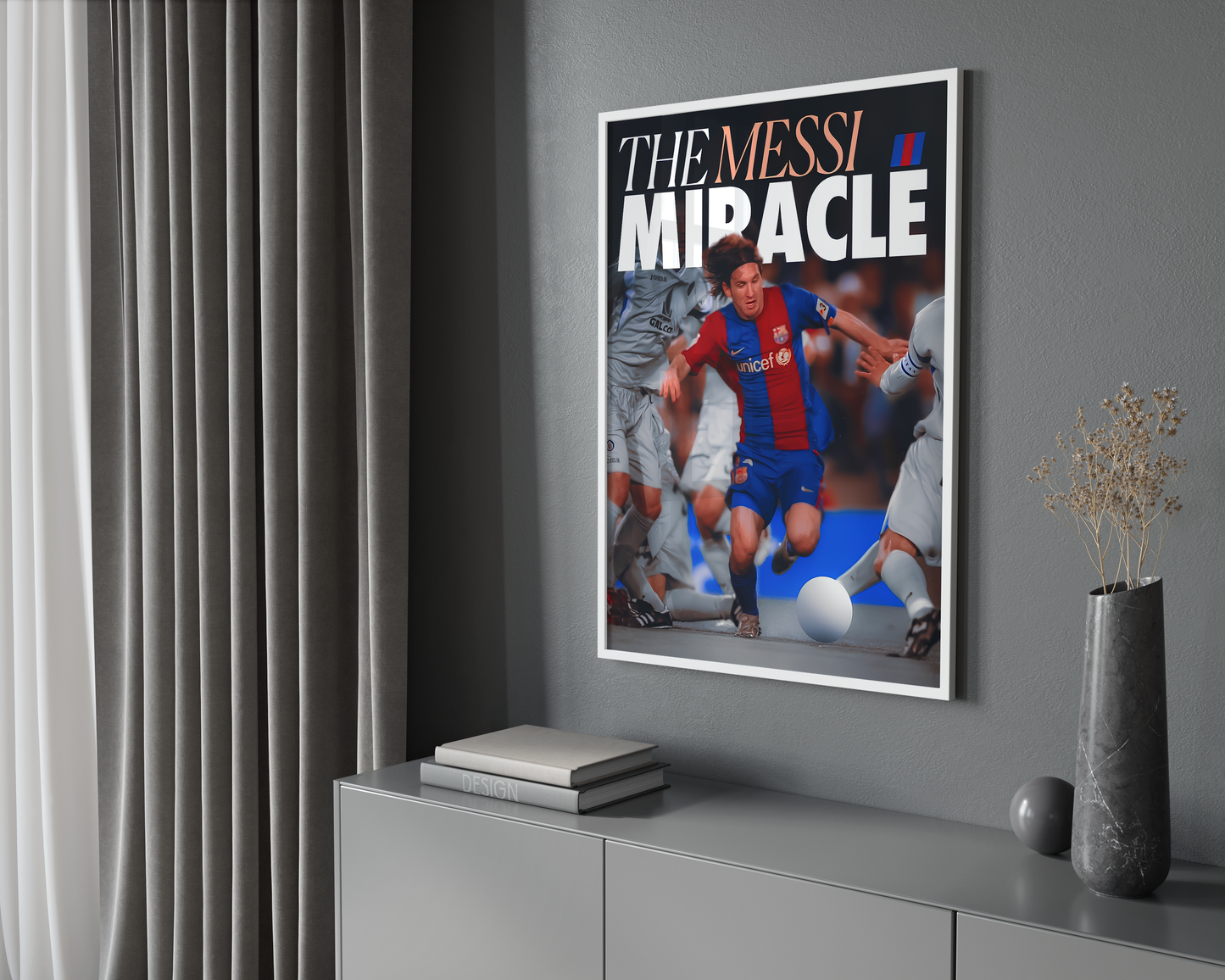 Poster „Der Auserwählte“ von Lionel Messi