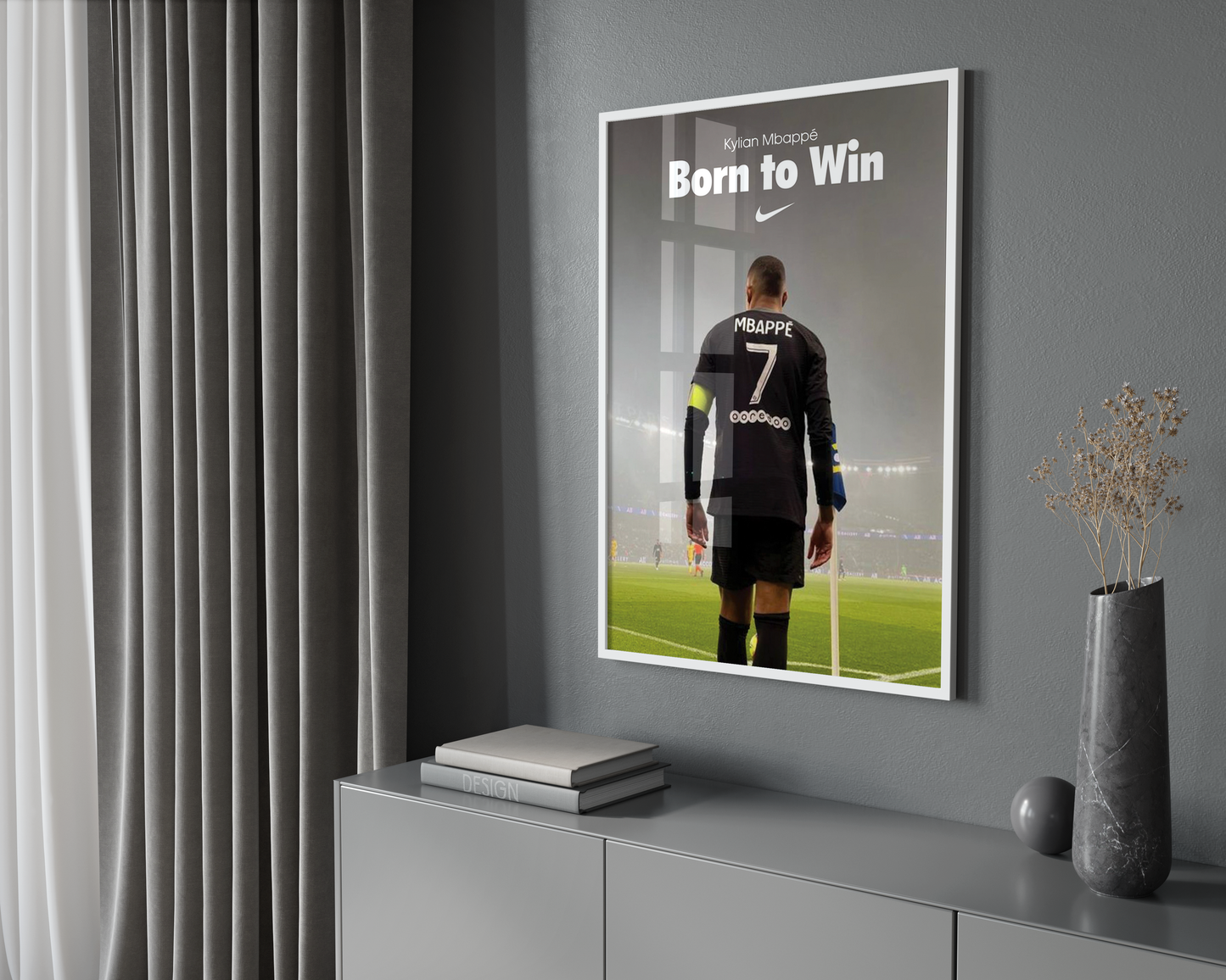 Kylian Mbappé 'Born To Win' Poster