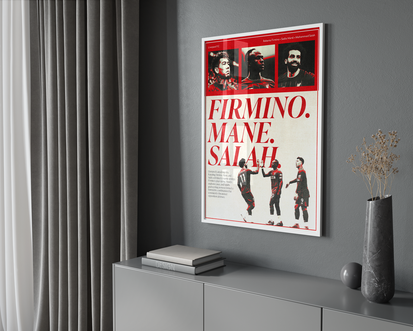 Firmino, Mane und Salah Poster