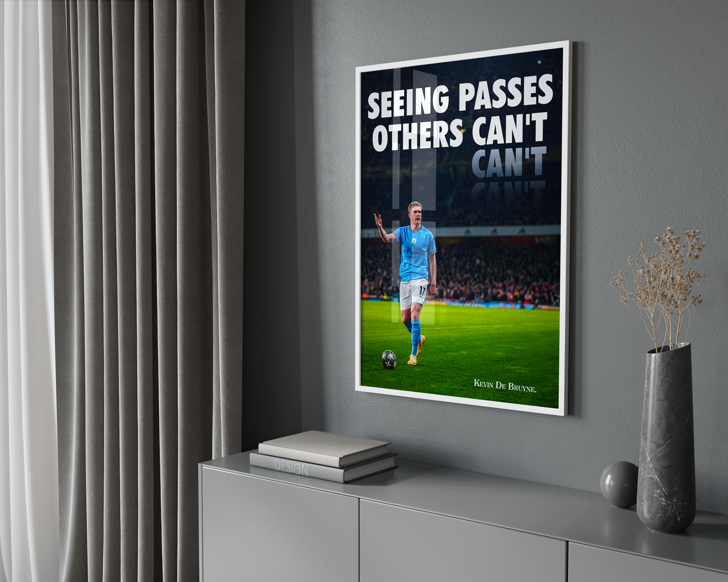 Kevin De Bruyne 'Seeing Passes' Poster