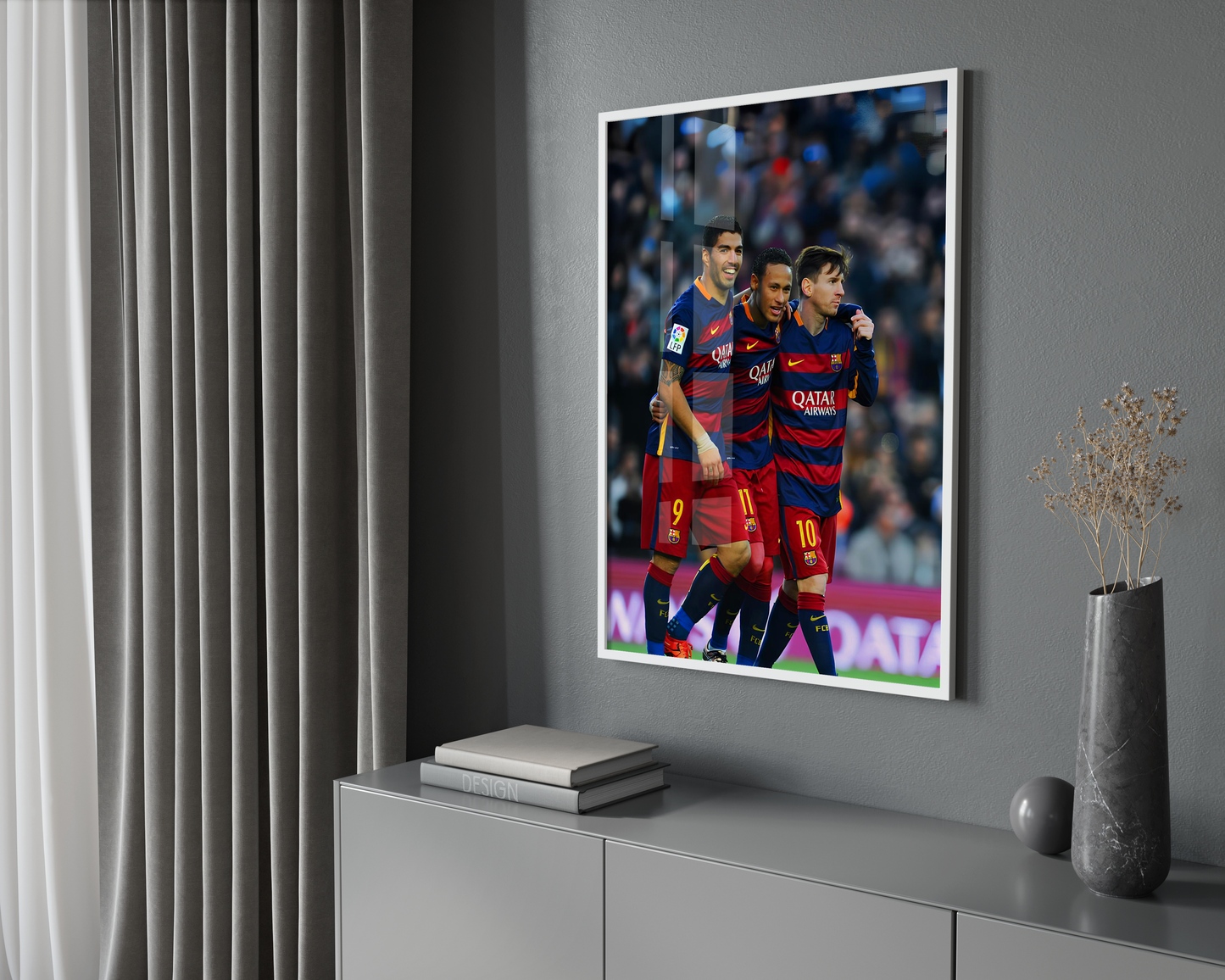 Messi, Suárez & Neymar Jr Classic Poster