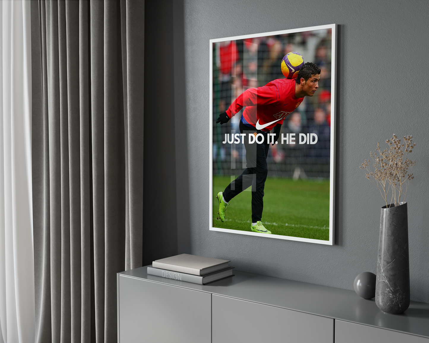 Cristiano Ronaldo Training 'He Did' Poster