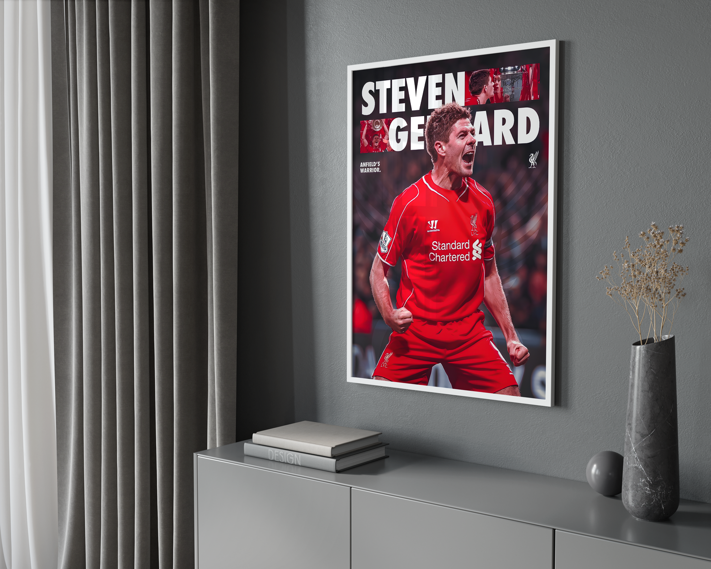 Steven Gerrard 'Anfields Warrior' Poster